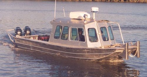 Barco profesional barco de trabajo - 2484VWB - Scully's Aluminum Boats - fueraborda / de aluminio