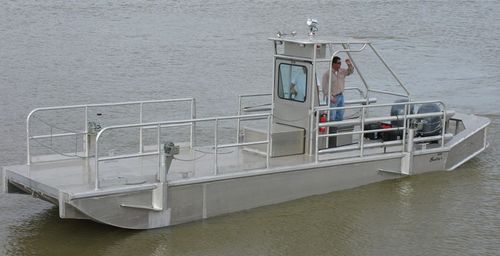 Barco profesional gabarra de trabajo - 2896BF2 - Scully's Aluminum Boats - fueraborda / de aluminio