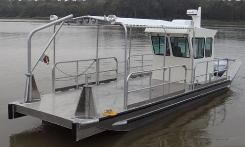 Barco profesional gabarra de trabajo - 3010BF - Scully's Aluminum Boats - fueraborda / de aluminio