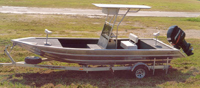 Barco open fueraborda - 2284V-CC - Scully's Aluminum Boats - de aluminio