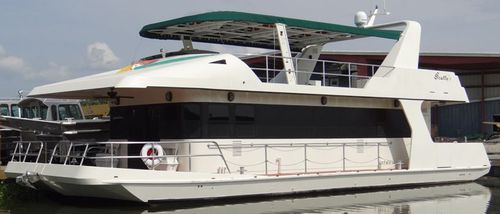 Yate a motor de crucero - 6022 - Scully's Aluminum Boats - con caseta de timón