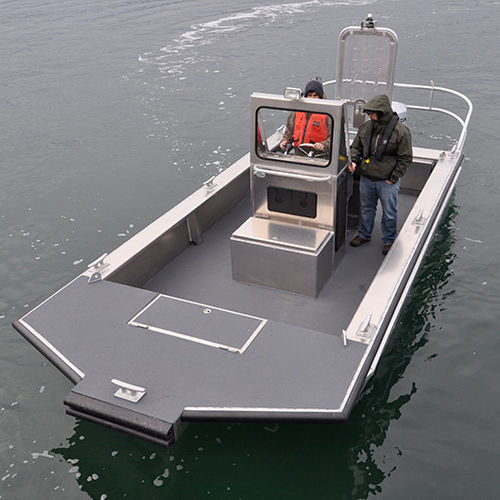 Barco profesional barco utilitario - CATHEDRAL 21' - Workskiff Inc - fueraborda / de aluminio / jon boat