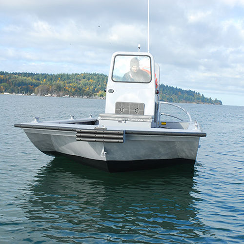 Barco profesional barco utilitario - CATHEDRAL 20' - Workskiff Inc - fueraborda / de aluminio / jon boat