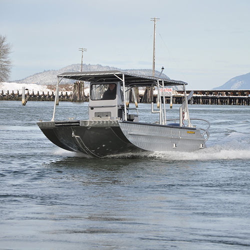 Barco profesional barco utilitario - CATHEDRAL 23' - Workskiff Inc - fueraborda / de aluminio / jon boat