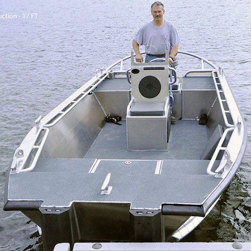 Barco profesional barco utilitario - SUPER JON 17' - Workskiff Inc - fueraborda / de aluminio / jon boat