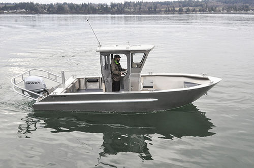 Barco profesional barco utilitario - 23' M - Workskiff Inc - fueraborda / de aluminio