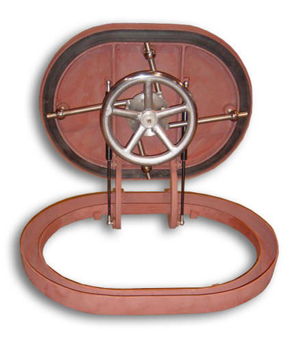 Escotilla para buque - THORMARINE - rectangular / a ras / con cantos redondeados