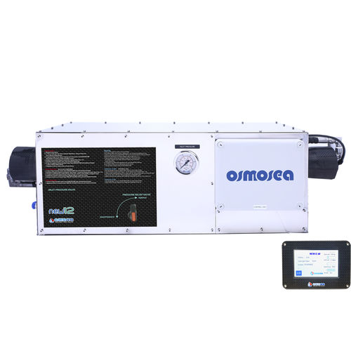 Desalinizador para barco - New 12 150 - Osmosea Srl - de ósmosis inversa / de recuperación de energía / 24 V