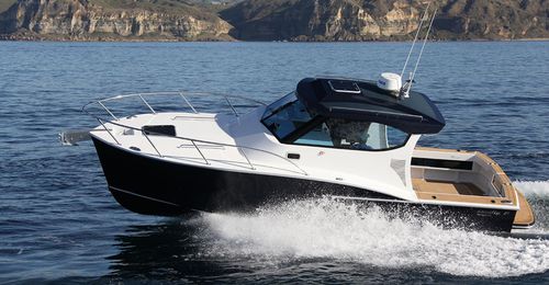 Cabin-cruiser intraborda - SEMIFLY 28 - Dickey Boats Limited - open / de pesca deportiva