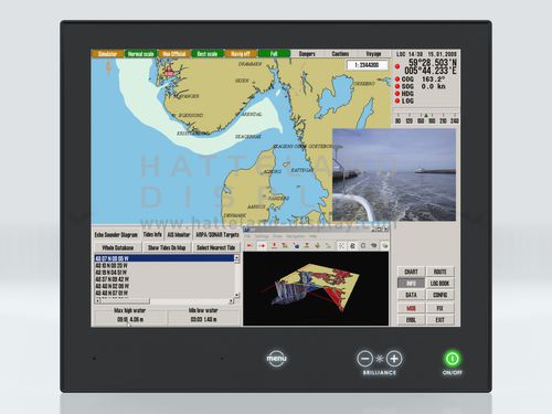 Pantalla para buque - HD 15T22 MMD - Hatteland Display AS - multifunción / PC / sistema de navegación