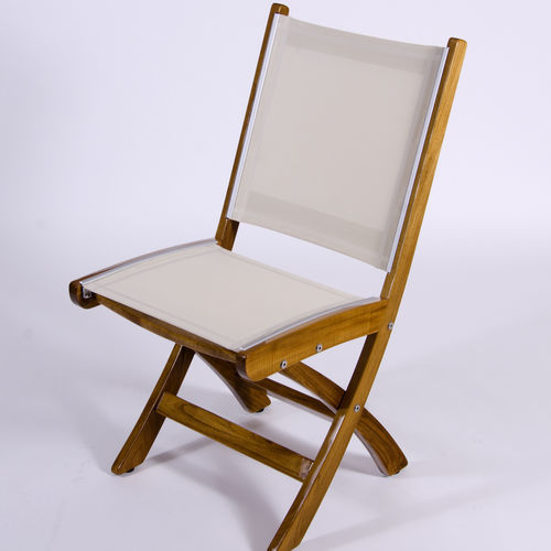 Silla estándar para barco - ST-13 - Release Marine - plegable / con reposabrazos / de teca