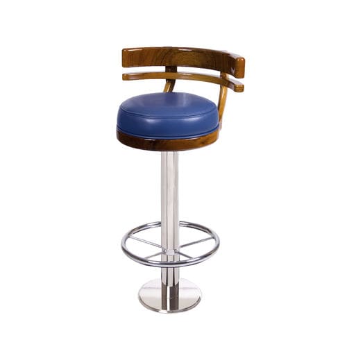Taburete de bar base redonda - Dubliner - Release Marine - para yate / para buque / de teca
