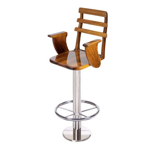 Taburete de bar para yate - Helm Style - Release Marine - de teca