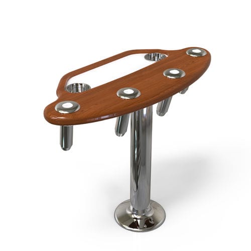 Soporte Para Barco 2 Soportes Para Caña De Pescar De Acero Inoxidable 316 - Grado Marino 10 Pulgadas | Para Barcos Accesorio Pesca Durable