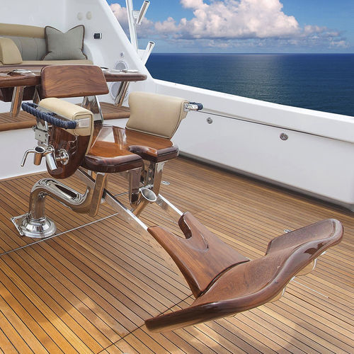 Silla de combate para barco - Trillion  - Release Marine - con reposabrazos / de teca