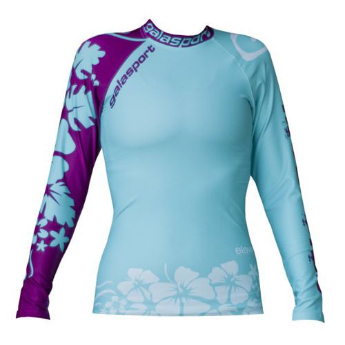 Camiseta de lycra de manga larga - G-Shield/Flower LS - Galasport - para mujer