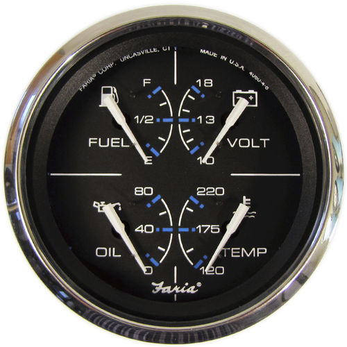 Indicador para barco - GF0007 - Beede Electrical Instrument - de nivel / amperímetro DC / de presión de aceite