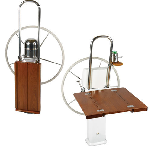 Mesa de cockpit plegable -  737TK - Edson Marine - amovible / de teca