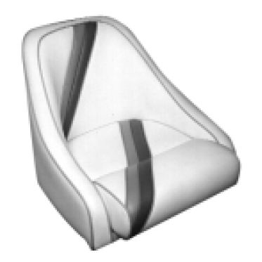 Asiento envolvente - Kracor - para barco pontón / 1 plaza