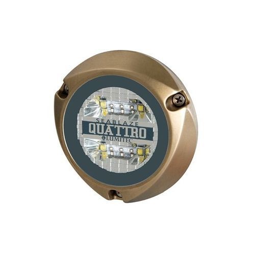 Iluminación subacuática para barco - SeaBlaze Quattro - Lumitec Lighting - LED / de bronce