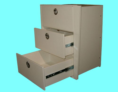 Caja de almacenamiento para barco - 3 Drawer - Metal Moulding