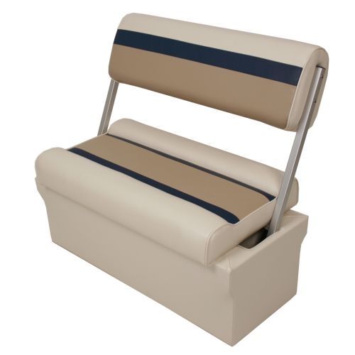 Banqueta para 2 personas - CL01  - Veada Industries - para barco pontón / con cofre / con respaldo reversible