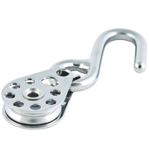 Polea simple - A4379HK-90 - Allen Brothers - con gancho / con rodamiento de bolas / Ø máx. cabo: 6 mm