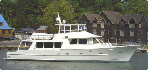 Yate a motor de crucero - PASSAGE MAKER 74 - Kanter Yachts - trawler / con caseta de timón / de desplazamiento