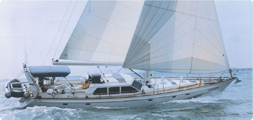 Yate de vela de crucero - 53 - Kanter Yachts - con popa abierta / de aluminio / con quilla retráctil