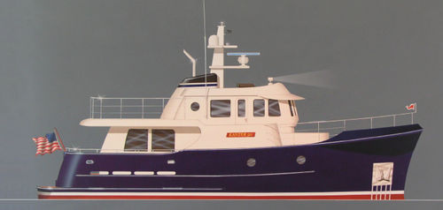 Yate a motor offshore - 50 - Kanter Yachts - con caseta de timón / de desplazamiento