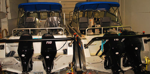 Runabout fueraborda - 6m CUDDY - Kanter Yachts - bimotor / con doble consola / open