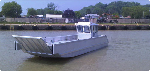 Barco profesional barco de desembarco - 10m - Kanter Yachts - embarcación de recuperación de hidrocarburos / catamarán / fueraborda