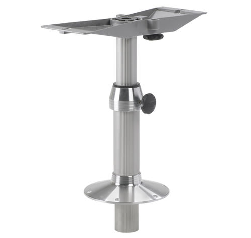 Pie de mesa ajustable - Omega - Pörtner - hidráulico / telescópico / para barco