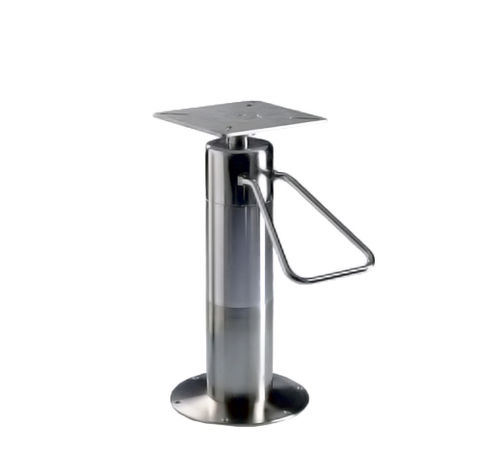 Pie para asiento piloto para barco - Liftomat Indoor - Pörtner - ajustable / hidráulico / de acero inoxidable