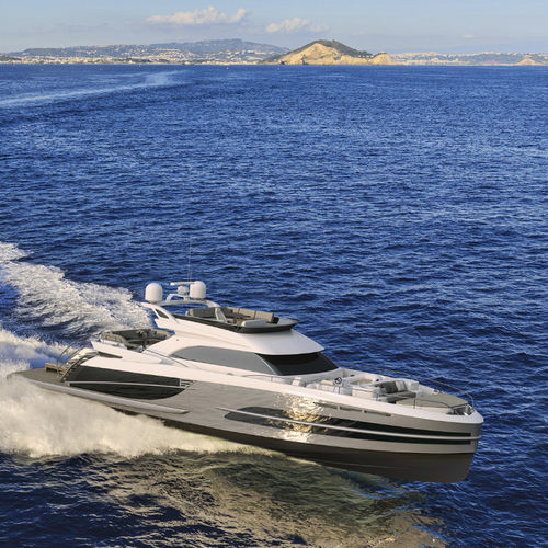 Yate a motor de crucero - CONVERTIBLE - Van der Valk Shipyard - convertible / con fly / con caseta de timón
