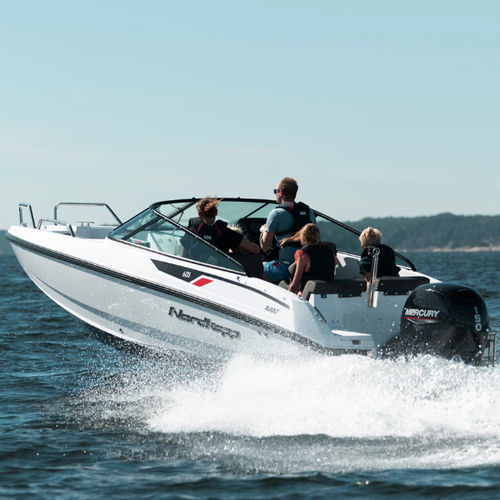 Runabout fueraborda - AVANT 605 - Nordkapp Boats - con doble consola / bow-rider / open