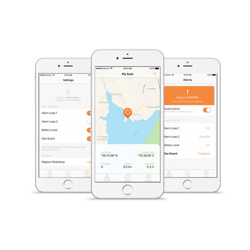 Aplicación de vigilancia - C-POD App - C Security Systems AB - de seguimiento / para buque / para barco
