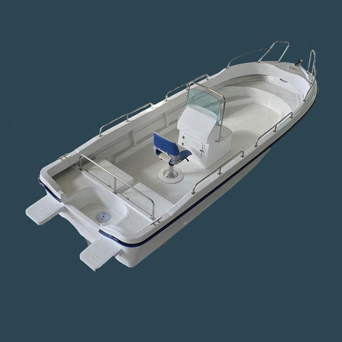 Barco de motor de pesca-paseo fueraborda - FRP20F - Qingdao Lian Ya Boat Co.,Ltd. - open / multiusos / de alta eficacia