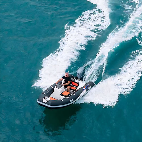 Embarcación neumática fueraborda - HYP380 - Qingdao Lian Ya Boat Co.,Ltd. - gasolina / RIB / con consola central