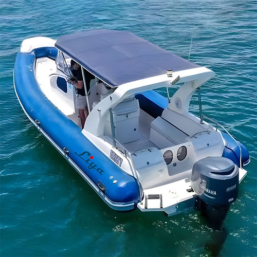 Embarcación neumática fueraborda - RIB830 - Qingdao Lian Ya Boat Co.,Ltd. - gasolina / bimotor / con casco rígido