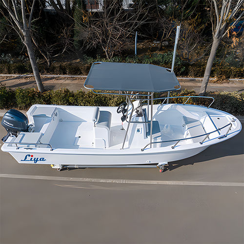 Barco open fueraborda - SW580-N - Qingdao Lian Ya Boat Co.,Ltd. - con consola central / 8 personas máx.