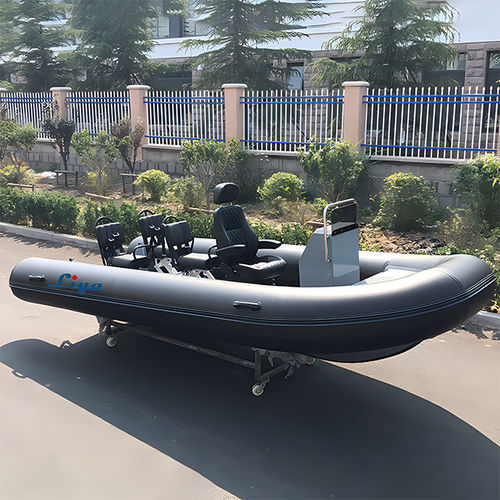 Embarcación neumática fueraborda - HYP500-HYP750B - Qingdao Lian Ya Boat Co.,Ltd. - semirrígida / open / con consola central