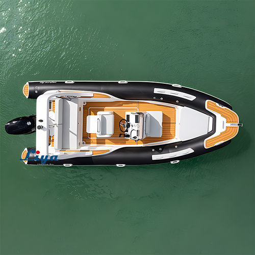 Embarcación neumática fueraborda - HYP580 - Qingdao Lian Ya Boat Co.,Ltd. - gasolina / con casco rígido / con consola central