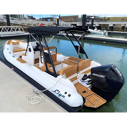 Embarcación neumática fueraborda - HYP660 - Qingdao Lian Ya Boat Co.,Ltd. - gasolina / semirrígida / con consola central