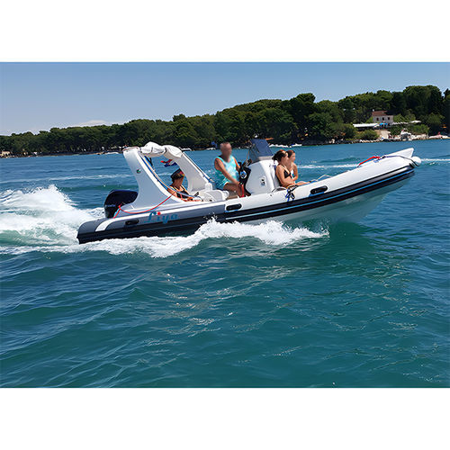 Embarcación neumática fueraborda - LY430 - Qingdao Lian Ya Boat Co.,Ltd. - gasolina / RIB / con consola lateral