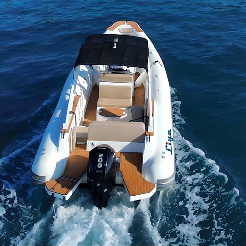 Embarcación neumática fueraborda - HYP750 - Qingdao Lian Ya Boat Co.,Ltd. - gasolina / RHIB / con consola central