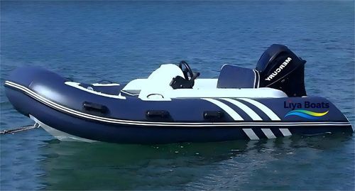Embarcación neumática fueraborda - HY330 - Qingdao Lian Ya Boat Co.,Ltd. - casco de planeo / con casco rígido / RIB