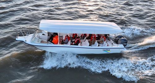 Barco profesional barco de pasajeros - 30 FRP - Qingdao Lian Ya Boat Co.,Ltd. - barco taxi / fueraborda / de PRFV