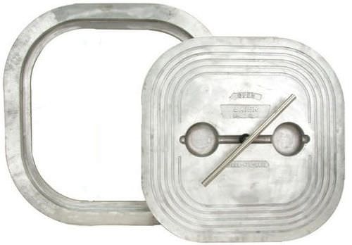 Escotilla para buque - BFHQTH24X24 - BAIER MARINE - cuadrada / semiestanca