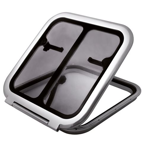 Escotilla para barco - 901 series - Foresti & Suardi - cuadrada / abrible / de aluminio